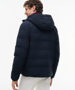 Tommy Hilfiger Detachable Hood Puffer Jacket Navy Blue
