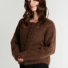 Rue de Femme RDFPetra Knit Cardigan Chocolat