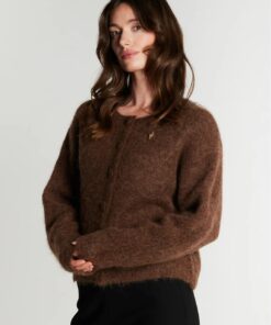 Rue de Femme RDFPetra Knit Cardigan Chocolat