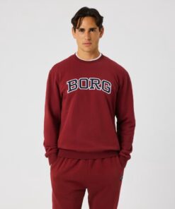 Björn Borg Borg Classic Print Sweatshirt Cabernet