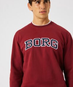 Björn Borg Borg Classic Print Sweatshirt Cabernet