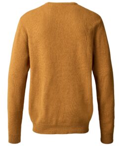 MCS Adrian Lambswool Knit Leather Brown Melange