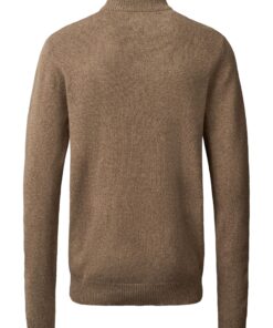 MCS MCAxel Half-zip Lambswool Knit Brown Melange
