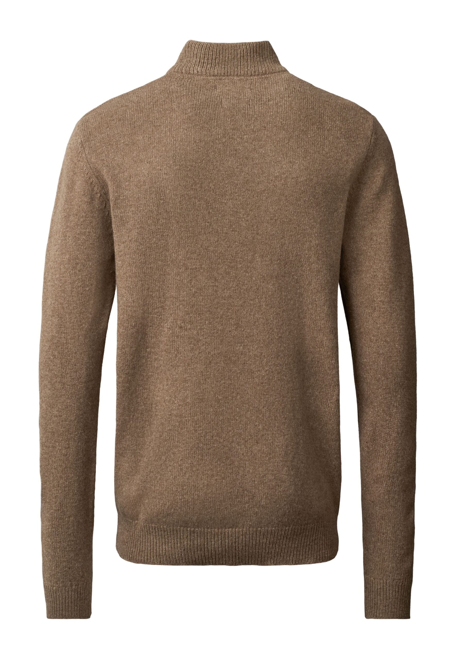 MCS MCAxel Half-zip Lambswool Knit Brown Melange
