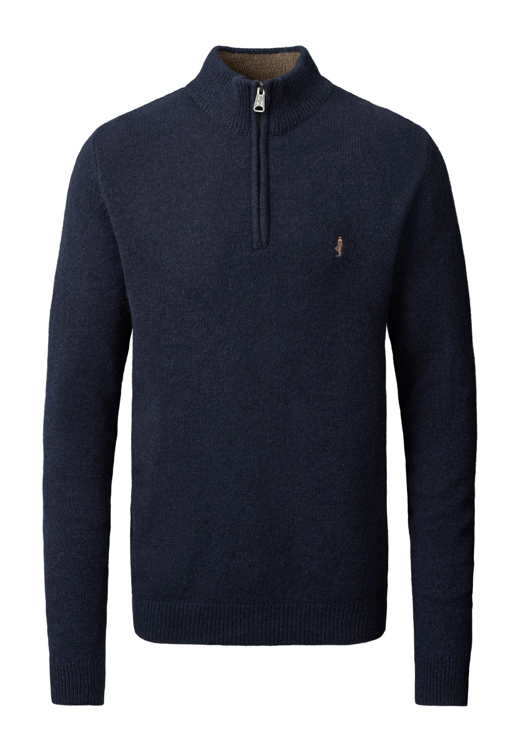 MCS MCAxel Half-zip Lambswool Knit Navy Melange