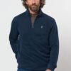 MCS MCVilmar Half Zip Sweatshirt Dark Sapphire