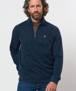 MCS MCVilmar Half Zip Sweatshirt Dark Sapphire