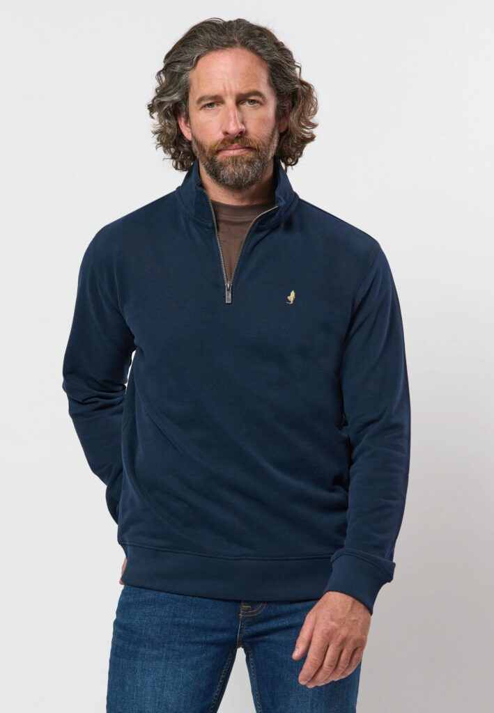 MCS MCVilmar Half Zip Sweatshirt Dark Sapphire