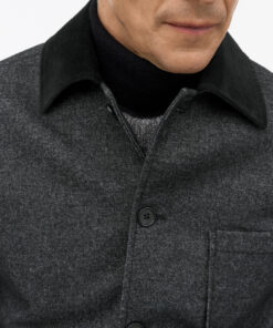 Tiger of Sweden Sonny Utility Inspired Overshirt Dark Grey