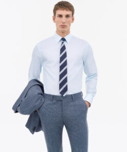 Tiger of Sweden Steve Cotton Twill Shirt Light Blue