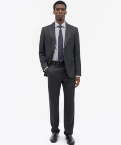 Tiger of Sweden Tenser Tailored Straight Leg Trousers Dark Grey