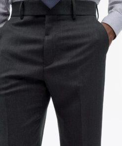 Tiger of Sweden Tenser Tailored Straight Leg Trousers Dark Grey