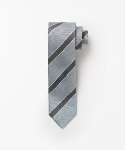 Tiger of Sweden Septa Stripe Jaquard Tie Light Blue