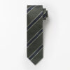Tiger of Swden Septa Stripe Jaquard Tie Dark Green