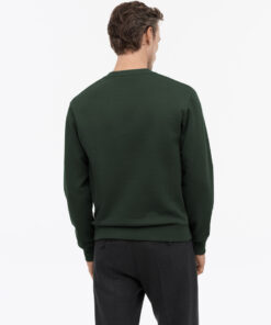 Tiger of Sweden Emerson Jersey Cotton Sweater Dark Green