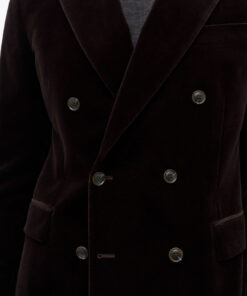 Tiger of Sweden Ease DB Velvet Jacket Dark Brown