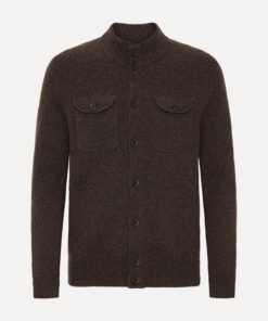 Less Worries Pocket Cardigan Chocolate