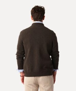 Less Worries Pocket Cardigan Chocolate