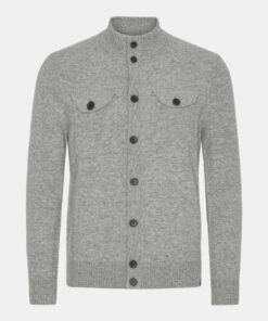 Less Worries Pocket Cardigan Light Grey
