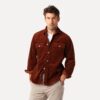 Less Worries Cord Shirt Brick