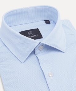 Less Worries Power Stretch Shirt Light Blue