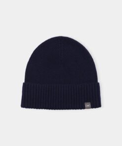 Less Worries Cashmere Blend Beanie Navy