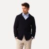 Less Worries Link Knit Cardigan Navy