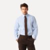 Less Worries Pinstripe Shirt Blue
