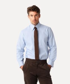 Less Worries Pinstripe Shirt Blue