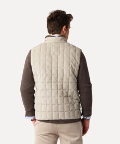 Less Worries Tech Cord Vest Light Sand