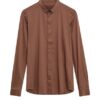 Mos Mosh Gallery MMGMarco Jersey Shirt Cocoa Brown