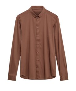 Mos Mosh Gallery MMGMarco Jersey Shirt Cocoa Brown