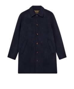 Mos Mosh Gallery MMGBarkley Wool Coat Salute Navy