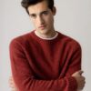 Mos Mosh Gallery MMGCarlos Crew Neck Knit Burnt Russet