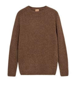 Mos Mosh Gallery MMGCarlos Crew Neck Knit Chocolate Brown Melange