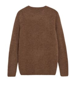 Mos Mosh Gallery MMGCarlos Crew Neck Knit Chocolate Brown Melange