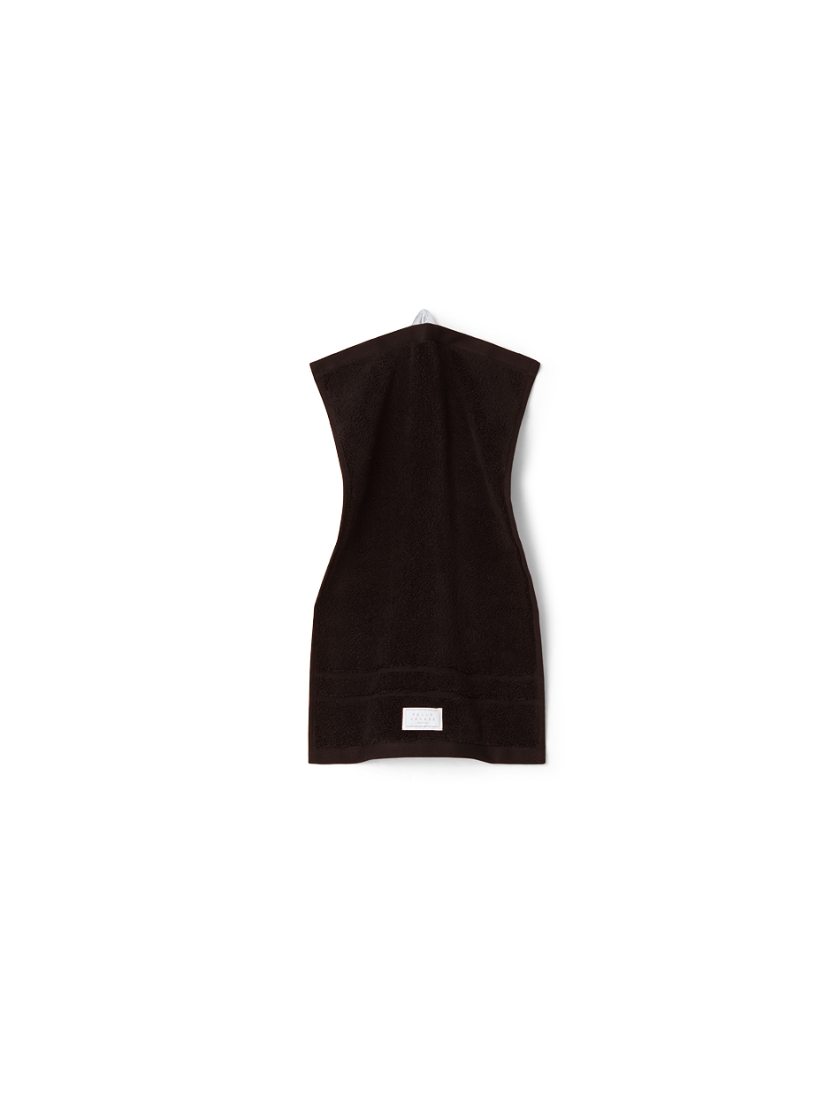 Pelle Vävare Guest Towel Skrea 30×50 Espresso Brown