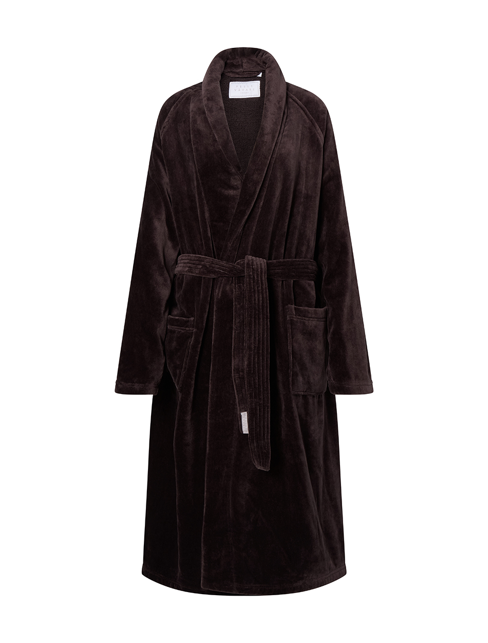 Pelle Vävare Men´s Bathrobe Torekov Espresso Brown