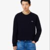 Lacoste Wool Crew Neck Sweater Midnight Blue