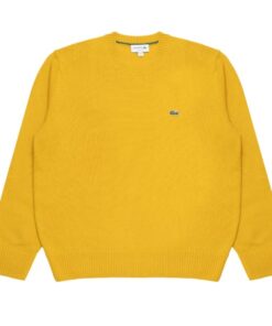 Lacoste Wool Crew Neck Sweater Honey
