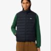 Lacoste Water Repellent Puffed Windbreaker Vest Black