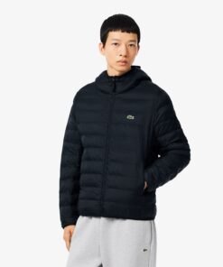 Lacoste Water Repellent Down Windbreaker Black