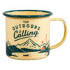 Gentlemen’s Hardware Enamel Mug (325ml) - The Outdoors Is Calling Yellow