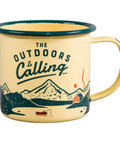 Gentlemen’s Hardware Enamel Mug (325ml) - The Outdoors Is Calling Yellow