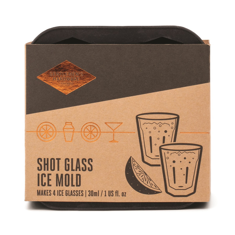 Gentlemen’s Hardware Ice Cube Shot Glass Mould