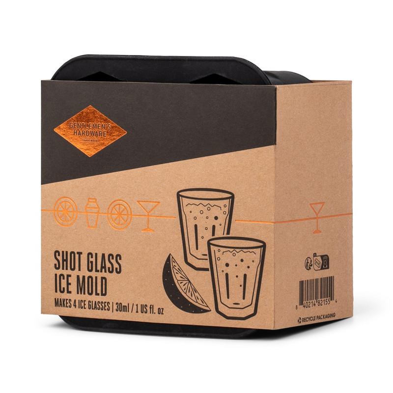 Gentlemen’s Hardware Ice Cube Shot Glass Mould