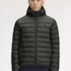 Fred Perry Hooded Insulated Jacket Field Green