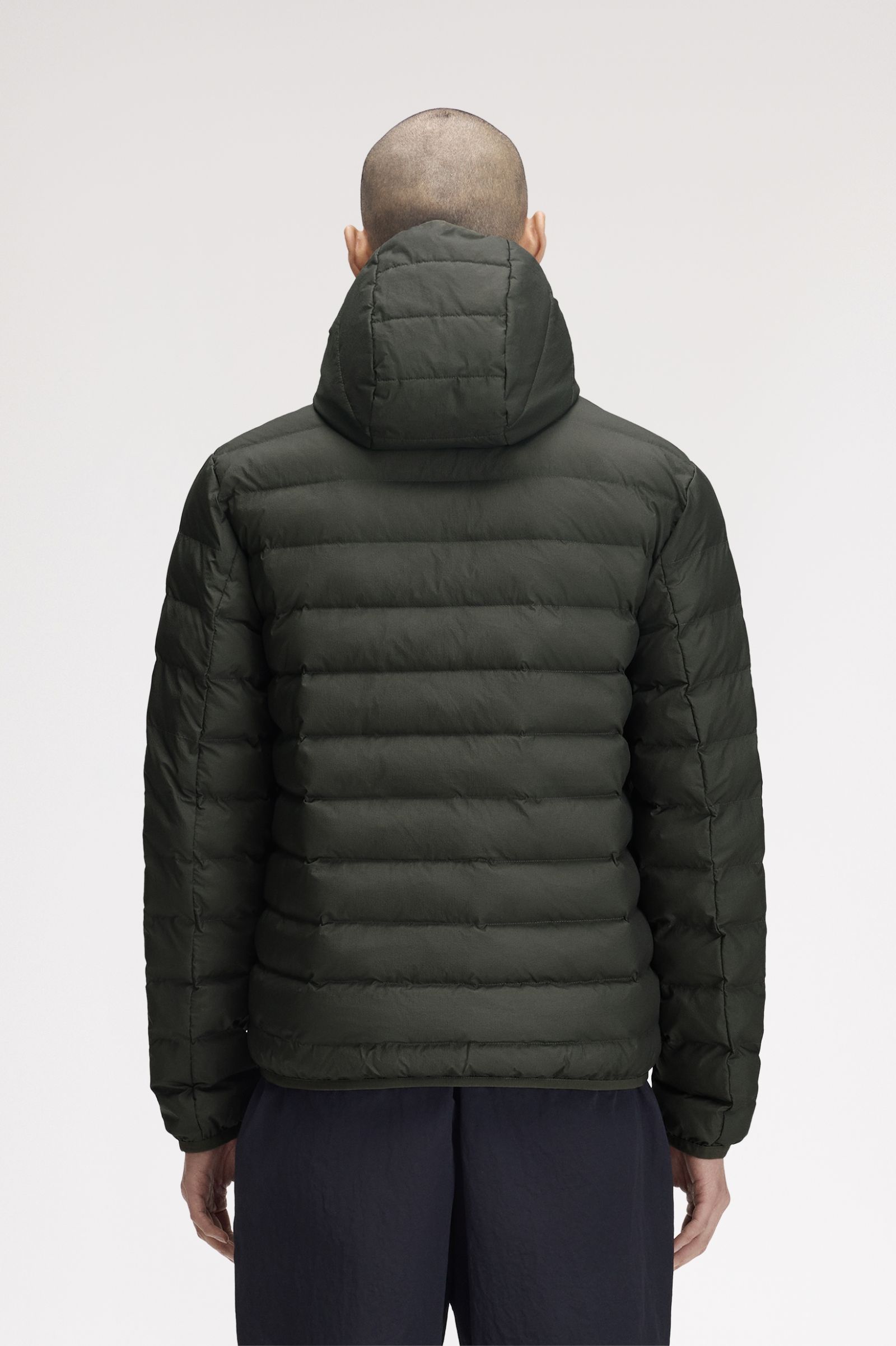 Fred Perry Hooded Insulated Jacket Field Green