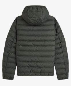 Fred Perry Hooded Insulated Jacket Field Green