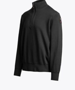 Parajumpers Basic Scoe Half Zip Cardigan BLACK